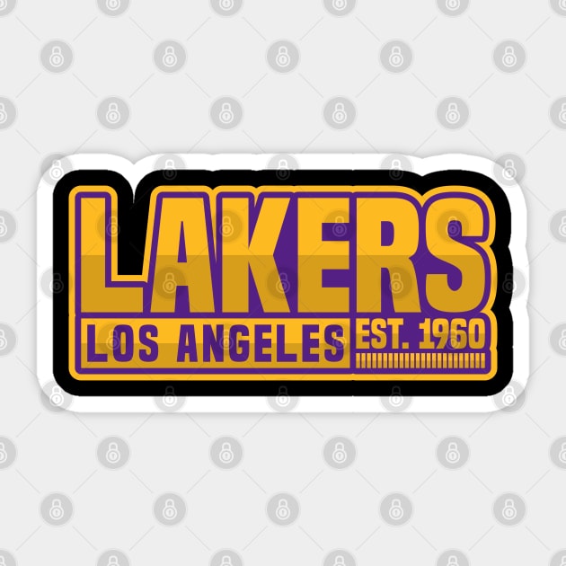 Los Angeles Lakers 02 Sticker by yasminkul